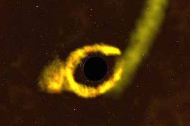 NASA Yıldız Yutan Bir Kara Delik Gözlemledi !